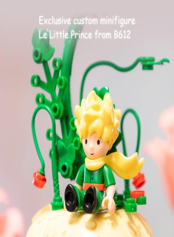 PANTASY Le Petit Prince Rose Flower Building Bricks Set, The Little Prince Only Rose Creative Construction Kit, Rose Bouquet Flower Garden Gift for Adults and Kids - Image 3
